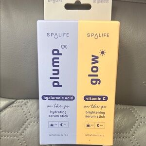 Spa Life Plump & Glow Hydrating and Brightening Serum Sticks - Duo Pack